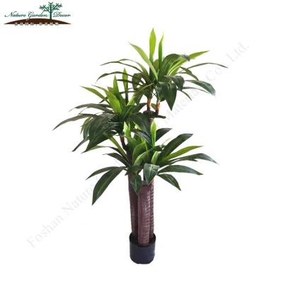 Почти натуральный массовый тростник, искусственное дерево удачи Dracaena Fragrans